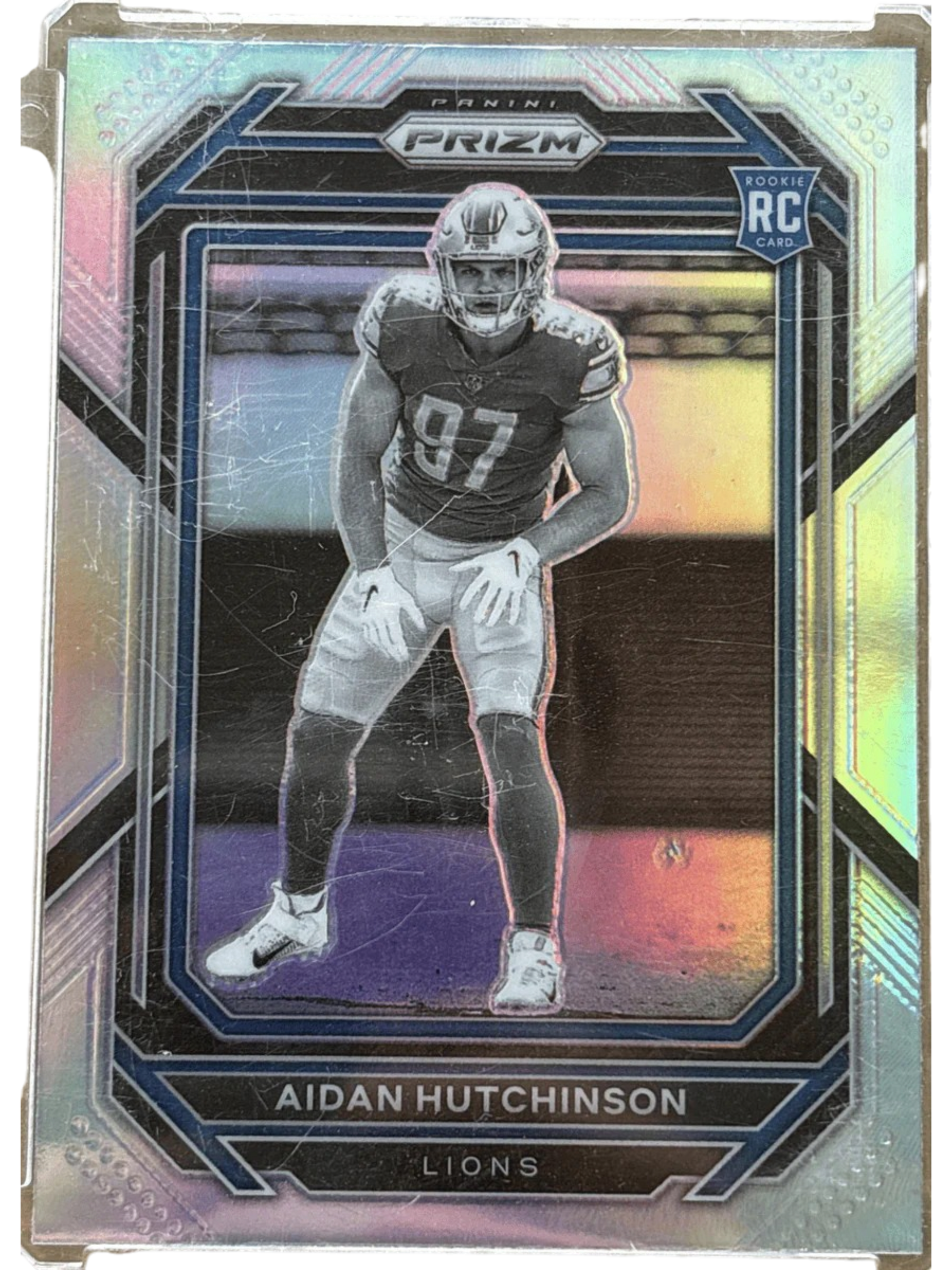 Panini 2022 Prizm Rookie Variations Aidan Hutchinson #340 Silver Prizm RC — normalized