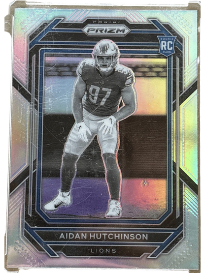 Panini 2022 Prizm Rookie Variations Aidan Hutchinson #340 Silver Prizm RC — normalized