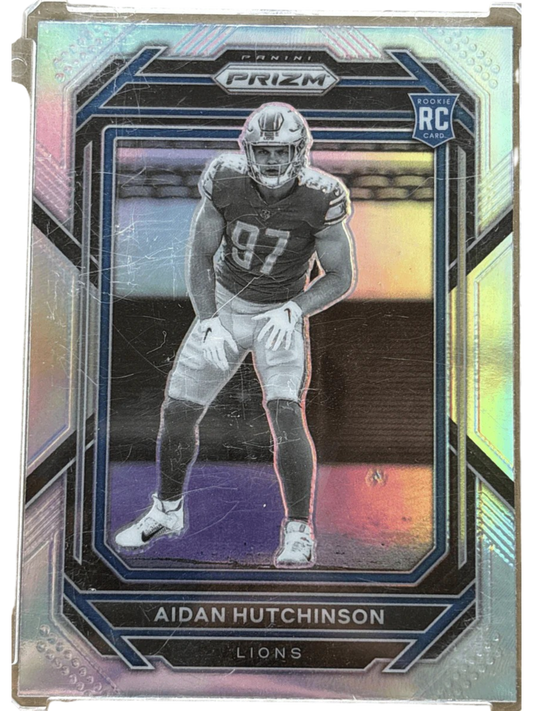 Panini 2022 Prizm Rookie Variations Aidan Hutchinson #340 Silver Prizm RC — normalized