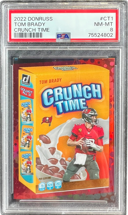 2022 DONRUSS TOM BRADY CRUNCH TIME #CT1 PSA 8 — normalized