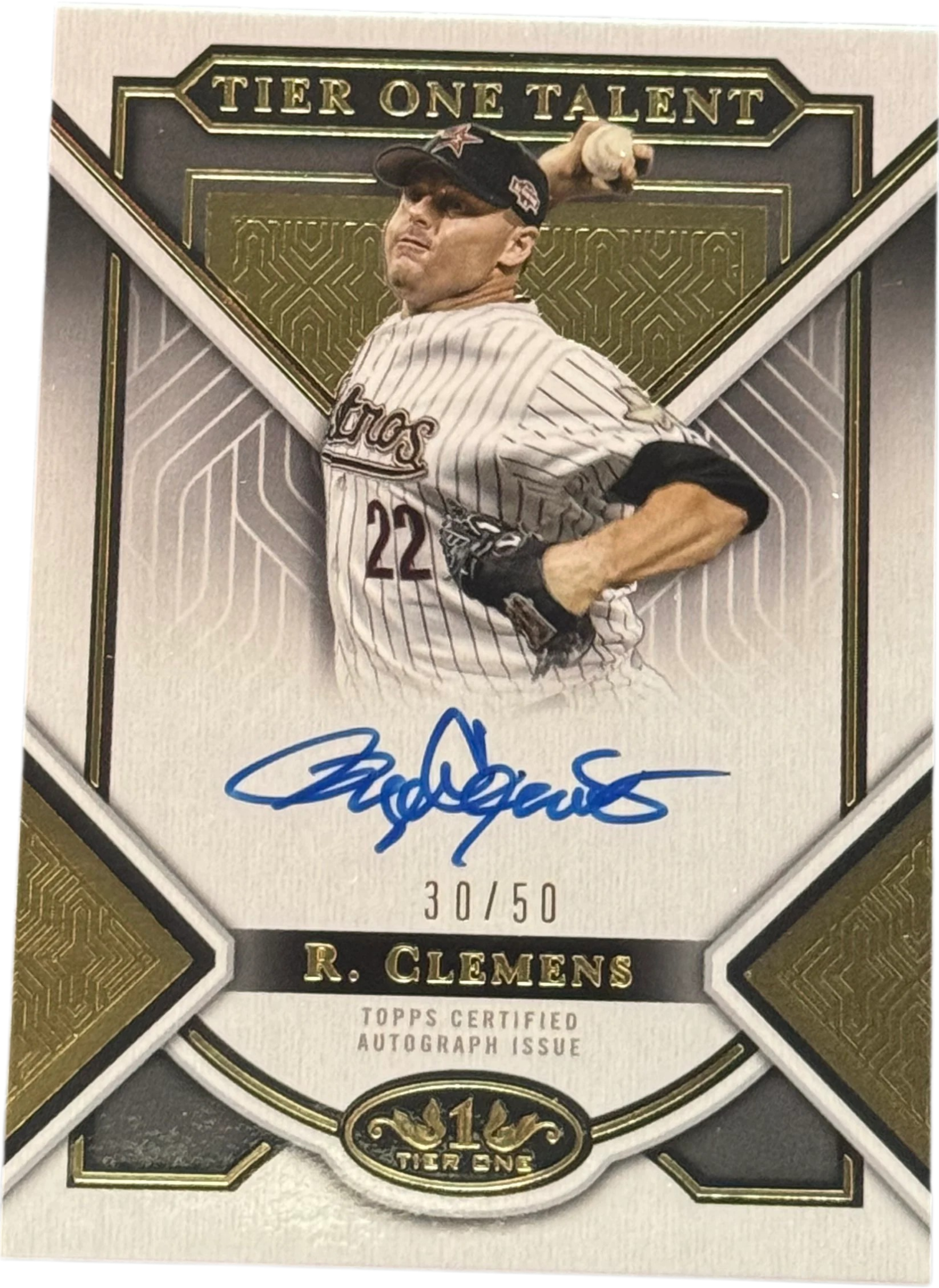 2023 Topps Tier One Roger Clemens Certified Tier One Talent Auto /50 #TITA-RC — normalized