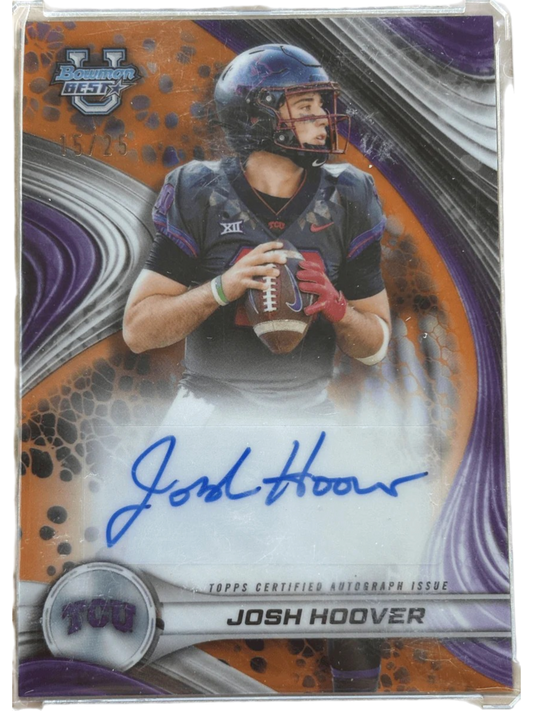 Topps 2024 Bowman U Best Josh Hoover Auto /25  #35 — normalized
