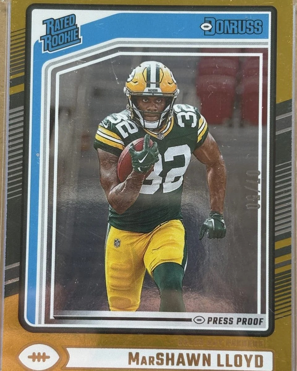 Panini 2024 Donruss Marshawn Lloyd #374 Gold Press Proof /50 RC — normalized