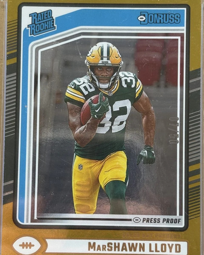 Panini 2024 Donruss Marshawn Lloyd #374 Gold Press Proof /50 RC — normalized