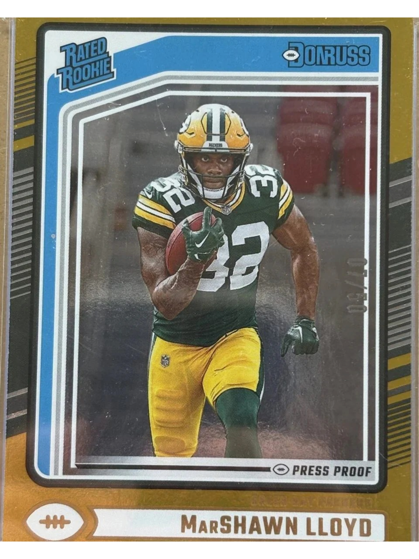 Panini 2024 Donruss Marshawn Lloyd #374 Gold Press Proof /50 RC — normalized