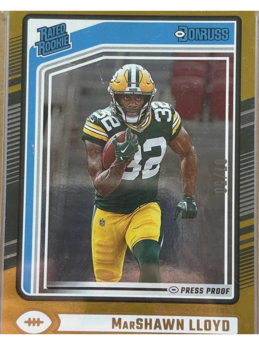 Panini 2024 Donruss Marshawn Lloyd #374 Gold Press Proof /50 RC — normalized