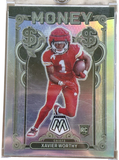 Panini 2024 Mosaic Xavier Worthy #4 Money RC — normalized