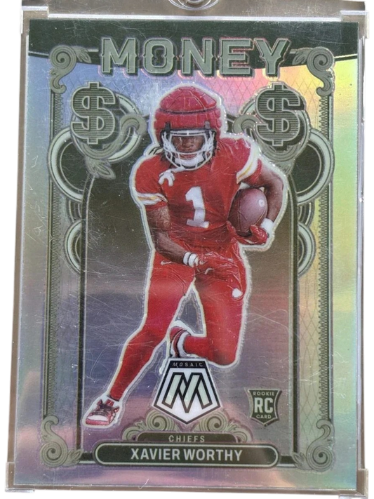 Panini 2024 Mosaic Xavier Worthy #4 Money RC — normalized