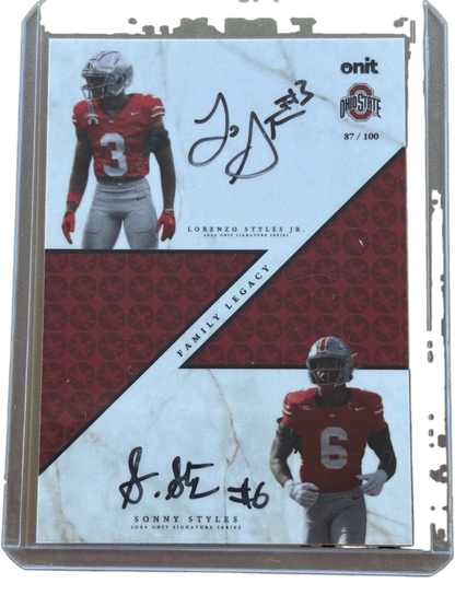 Onit 2024 Signature Series Lorenzo Styles Jr. & Sonny Styles /100  #FL-2 — normalized