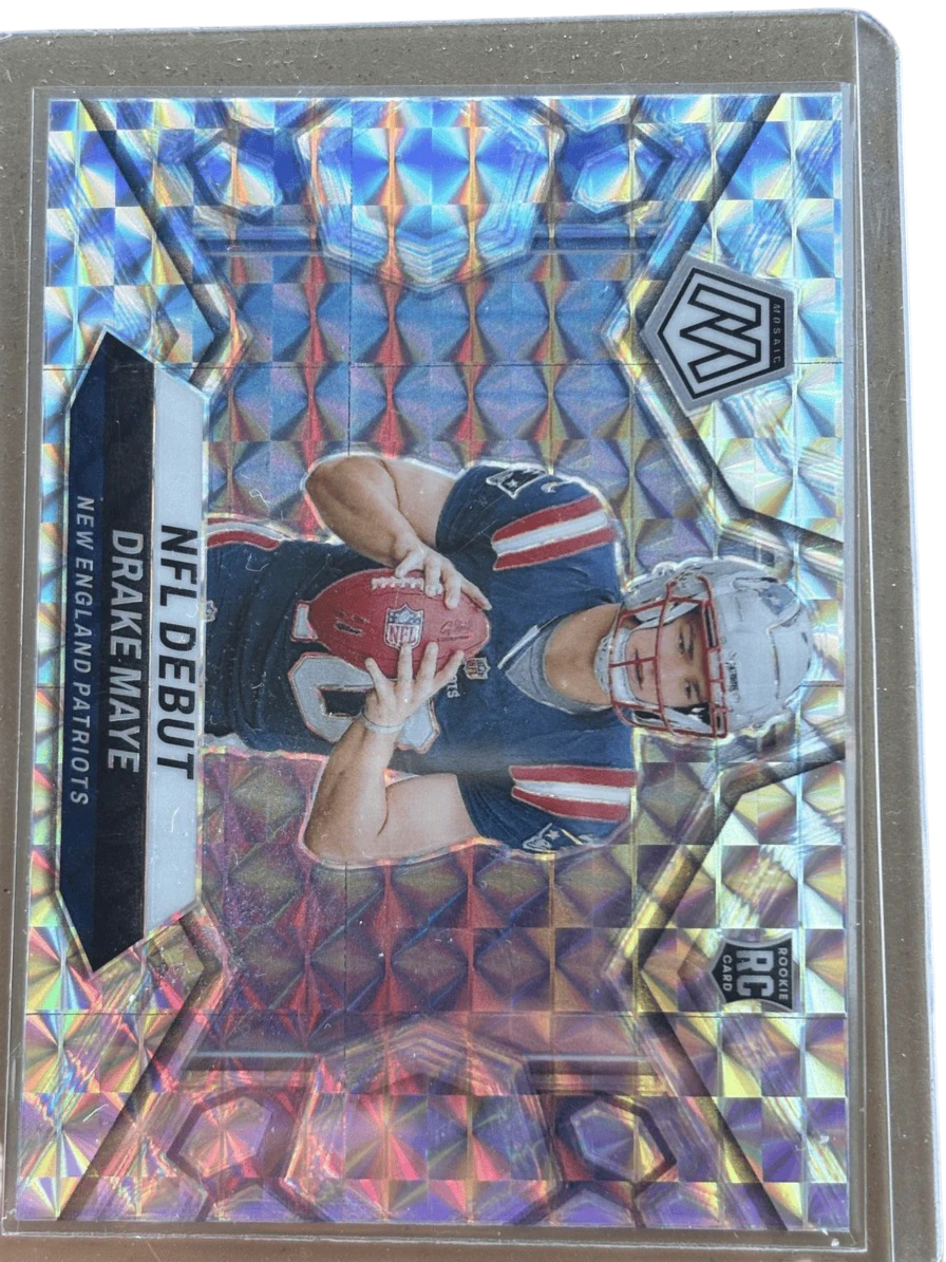 Panini 2024 NFL Debut Mosaic Prizm Drake Maye #273 RC — normalized