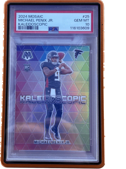Panini 2024 Mosaic Kaleidoscopic Michael Penix JR. RC#25 PSA 10 — normalized