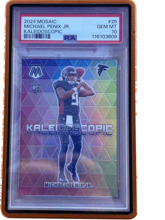 Panini 2024 Mosaic Kaleidoscopic Michael Penix JR. RC#25 PSA 10 — normalized