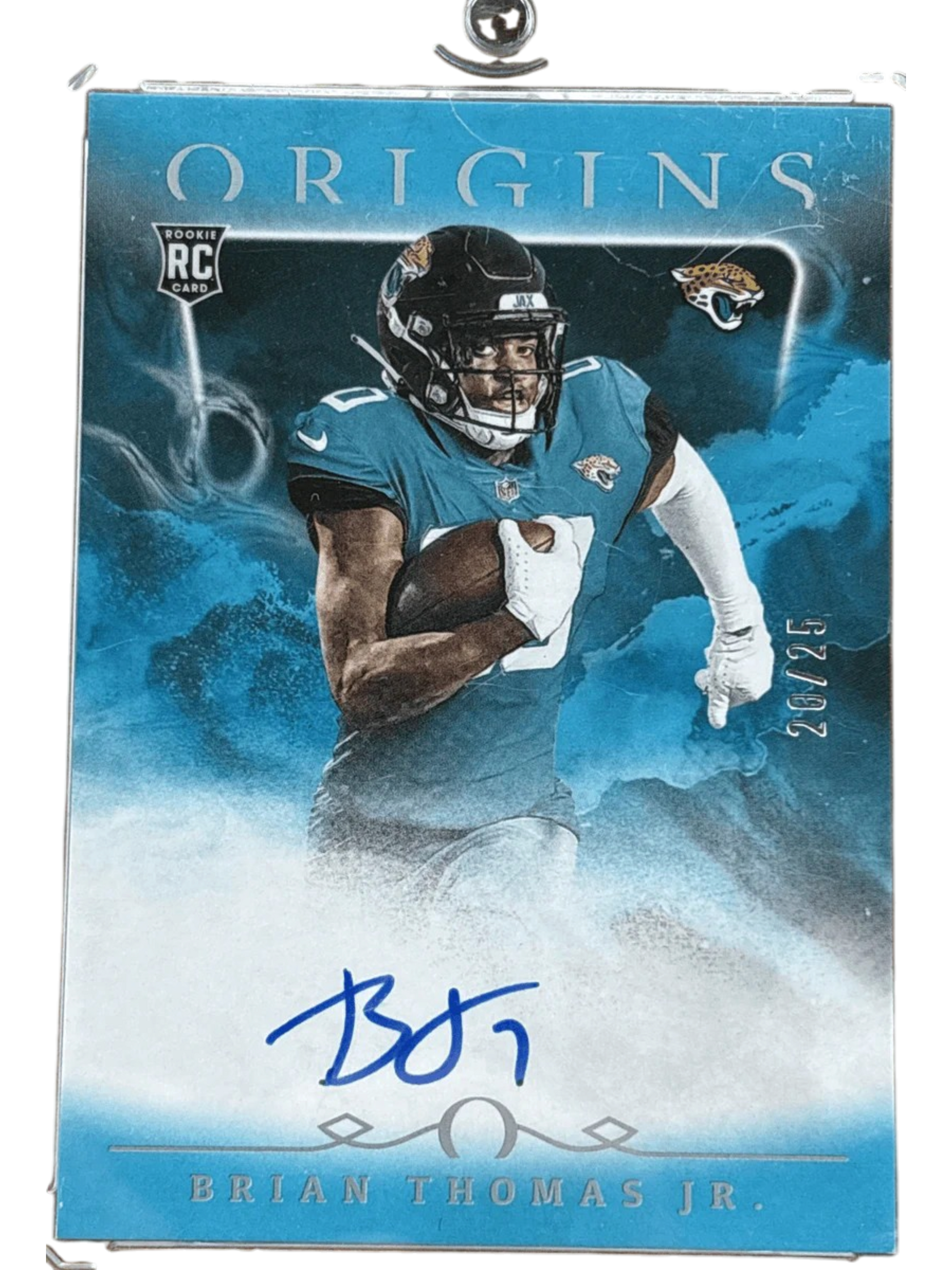 Panini 2024 Origins Blue Auto /25 Brian Thomas JR. #35 RC — normalized