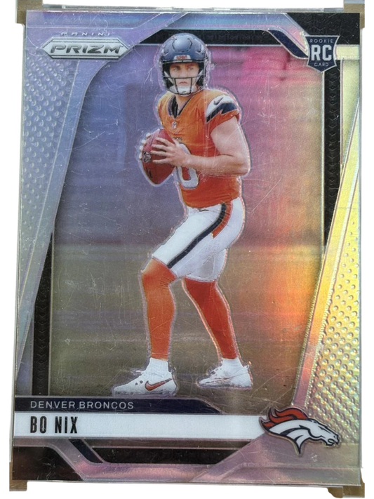 Panini 2024 Silver Prizm Bo Nix #309 RC — normalized