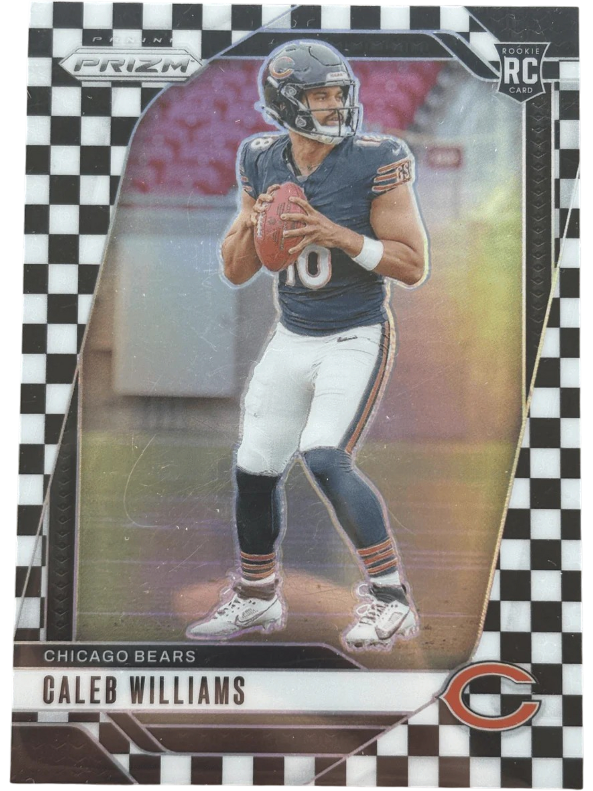 Panini 2024 Prizm Black & White Checkerboard Caleb Williams #301 RC — normalized