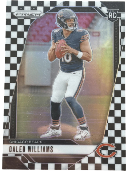 Panini 2024 Prizm Black & White Checkerboard Caleb Williams #301 RC — normalized