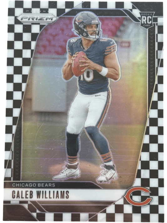 Panini 2024 Prizm Black & White Checkerboard Caleb Williams #301 RC — normalized