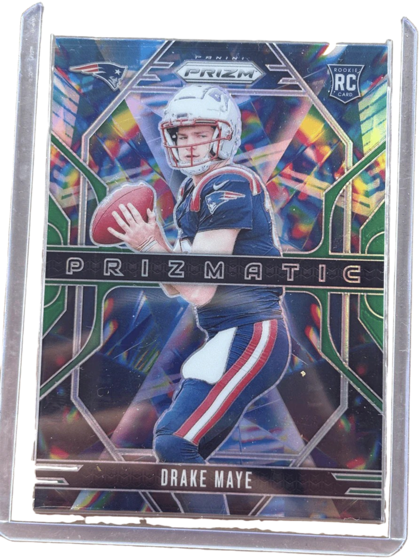 Panini 2024 Green Prizm Prismatic Drake Maye #2 RC — normalized