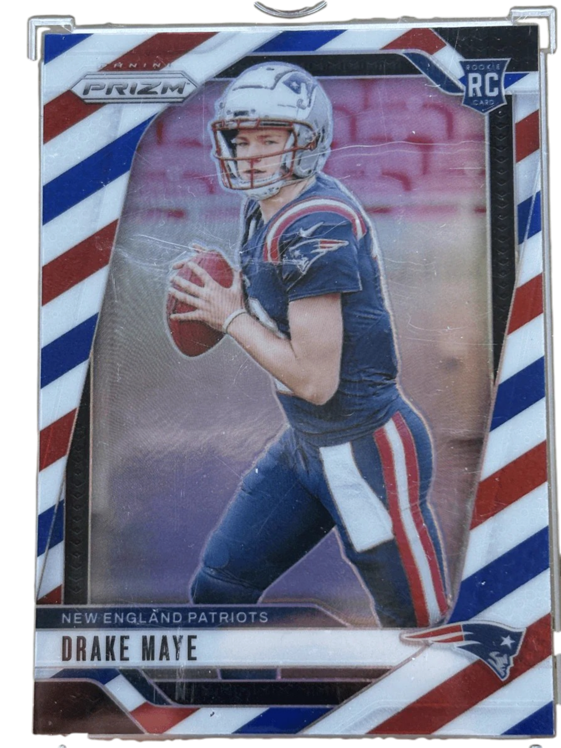 Panini 2024 Prizm Drake Maye #329 Red, White, and Blue RC — normalized