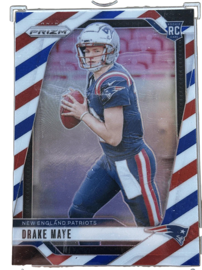 Panini 2024 Prizm Drake Maye #329 Red, White, and Blue RC — normalized
