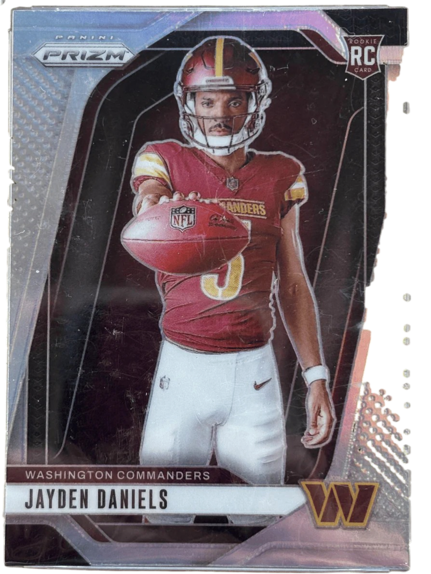 Panini 2024 Prizm Jayden Daniels #17 Silver Variation RC — normalized