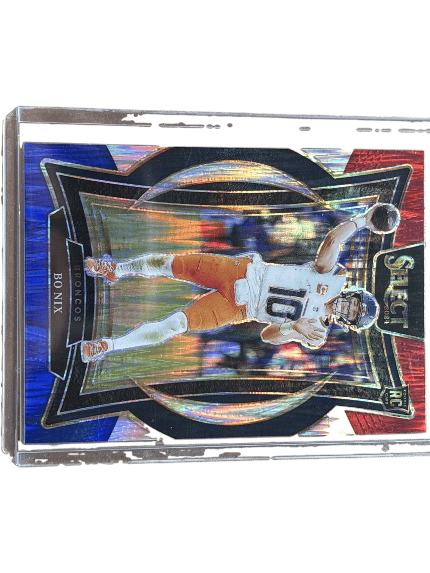 Panini 2024 Select Bo Nix #30 Silver Die-Cut RC — normalized