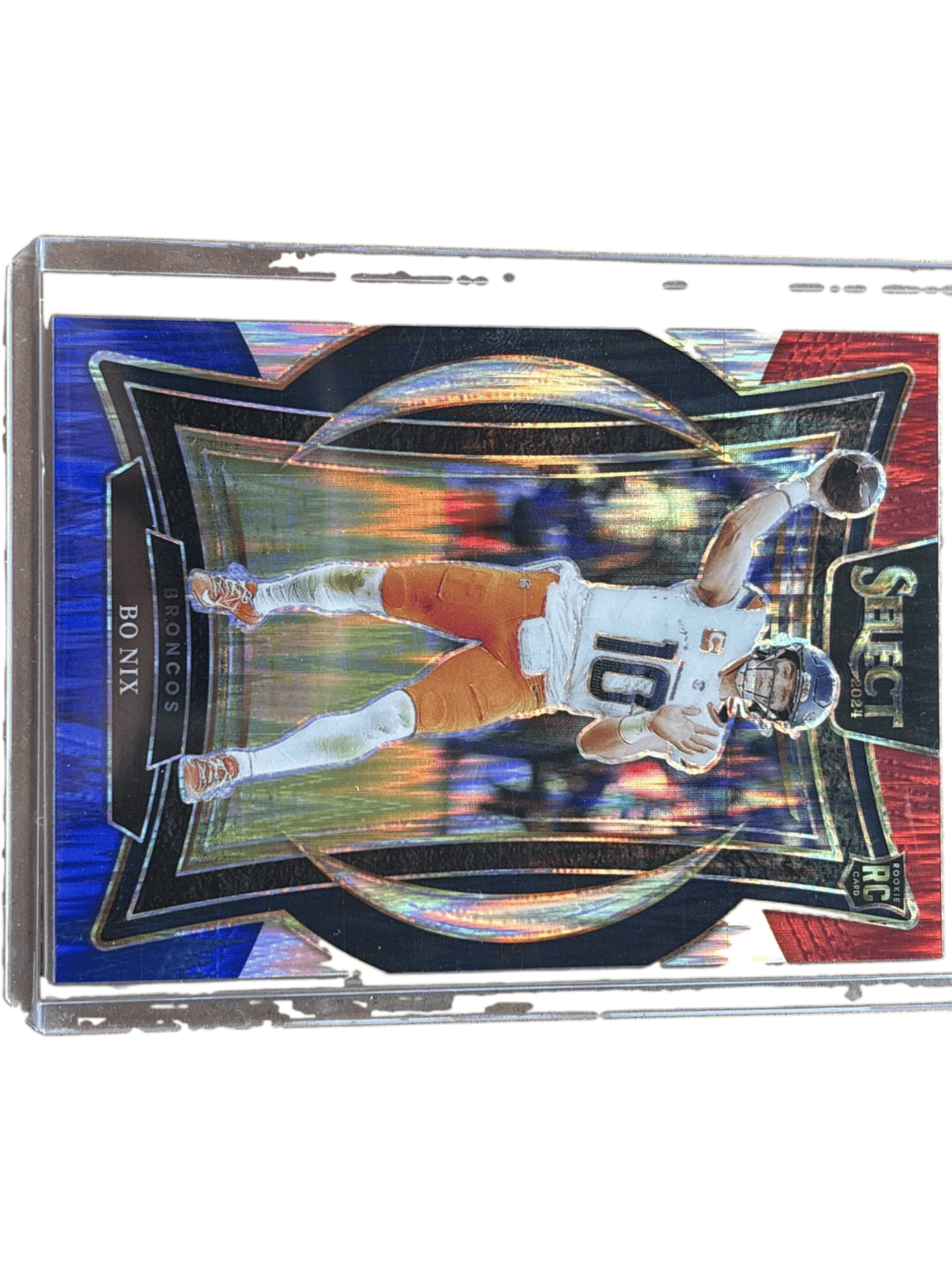 Panini 2024 Select Bo Nix #30 Silver Die-Cut RC — normalized