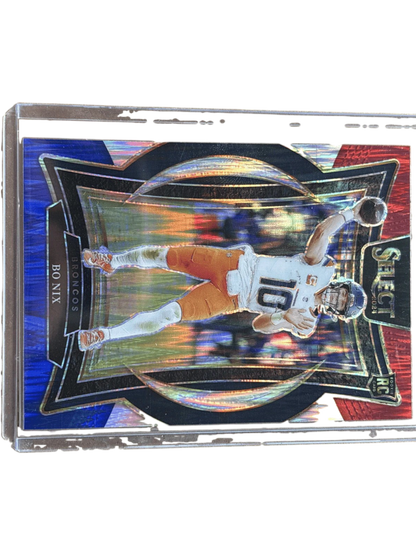 Panini 2024 Select Bo Nix #30 Silver Die-Cut RC — normalized
