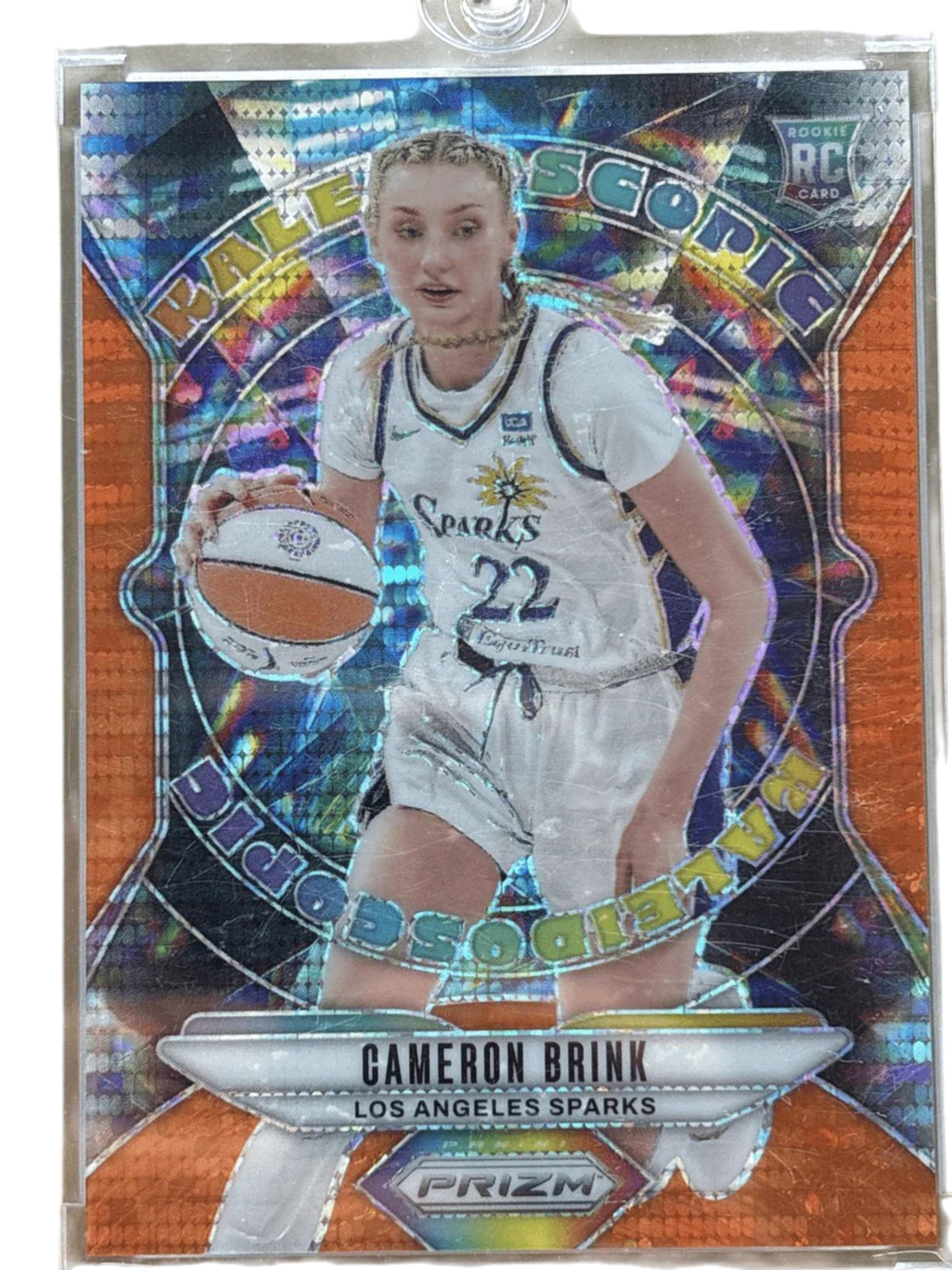 Panini 2024 Orange Pulsar Prizm /75 Kaleidoscopic Cameron Brink #14 RC — normalized