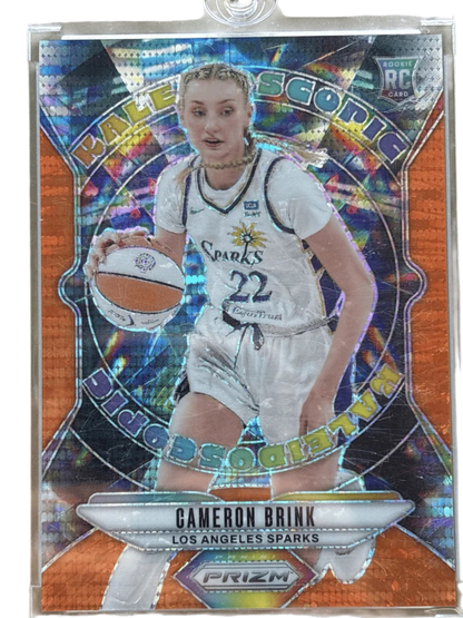 Panini 2024 Orange Pulsar Prizm /75 Kaleidoscopic Cameron Brink #14 RC — normalized