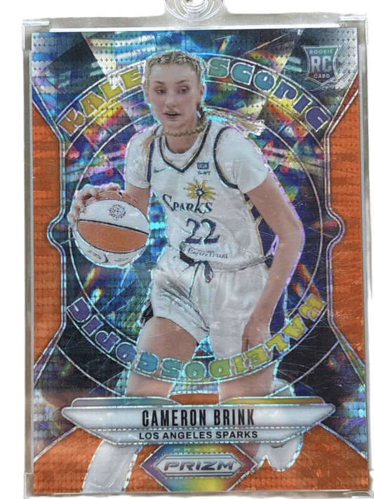 Panini 2024 Orange Pulsar Prizm /75 Kaleidoscopic Cameron Brink #14 RC — normalized