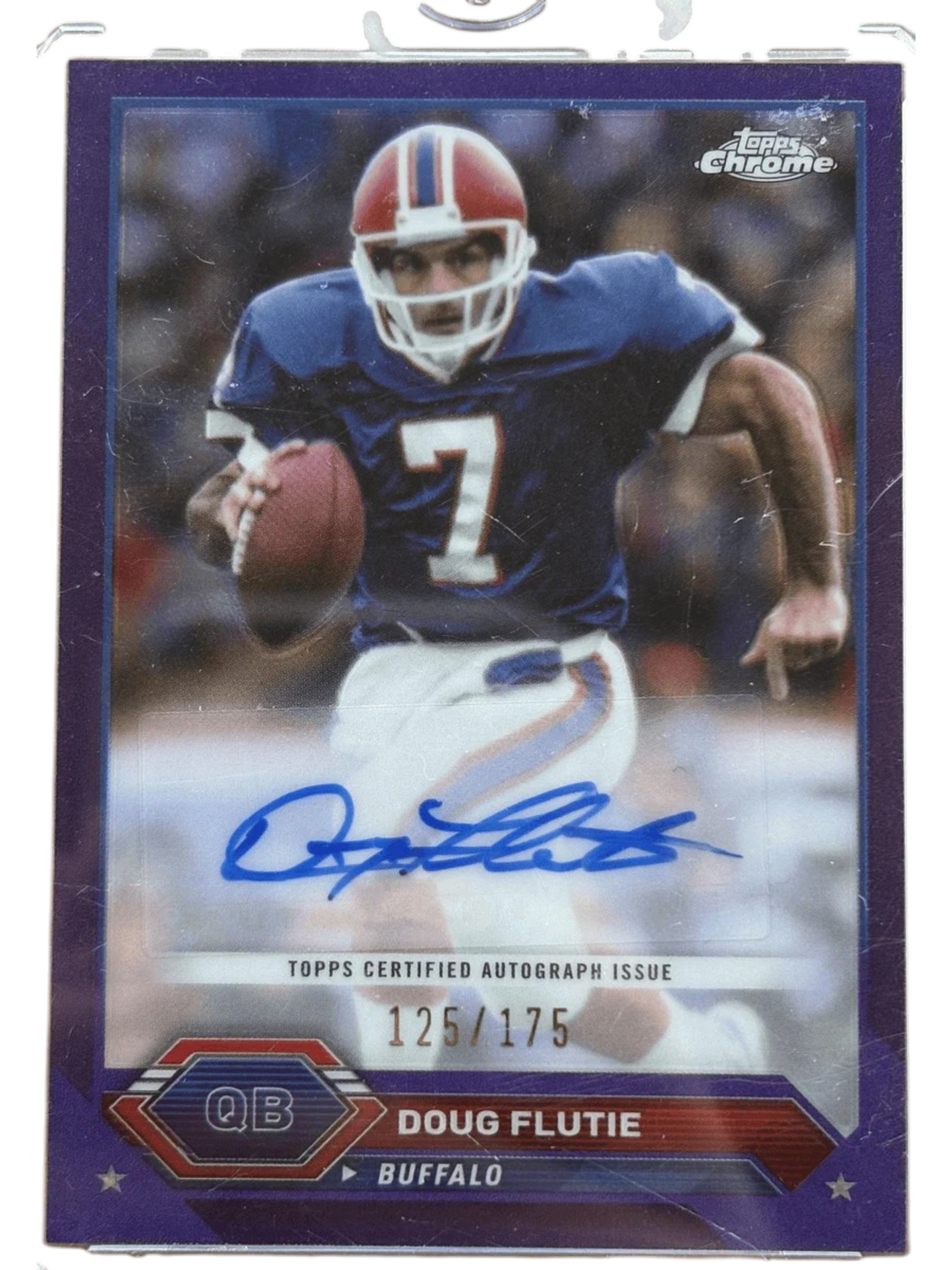 Topps 2024 Chrome Purple Refractor /175 Doug Flutie #TCA-DFL — normalized