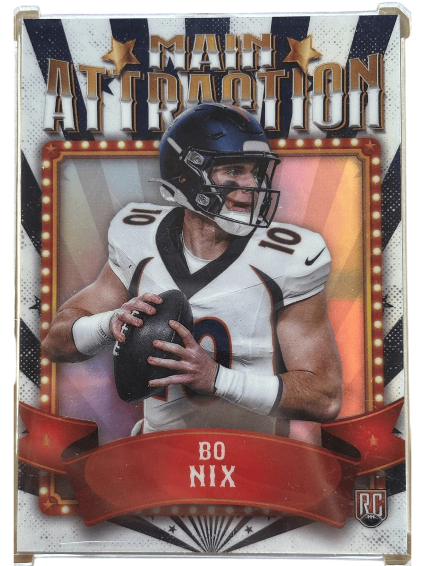 Topps 2024 Main Attraction SSP Bo Nix #MA-14 RC — normalized