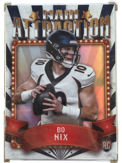 Topps 2024 Main Attraction SSP Bo Nix #MA-14 RC — normalized