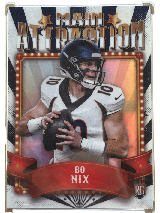 Topps 2024 Main Attraction SSP Bo Nix #MA-14 RC — normalized