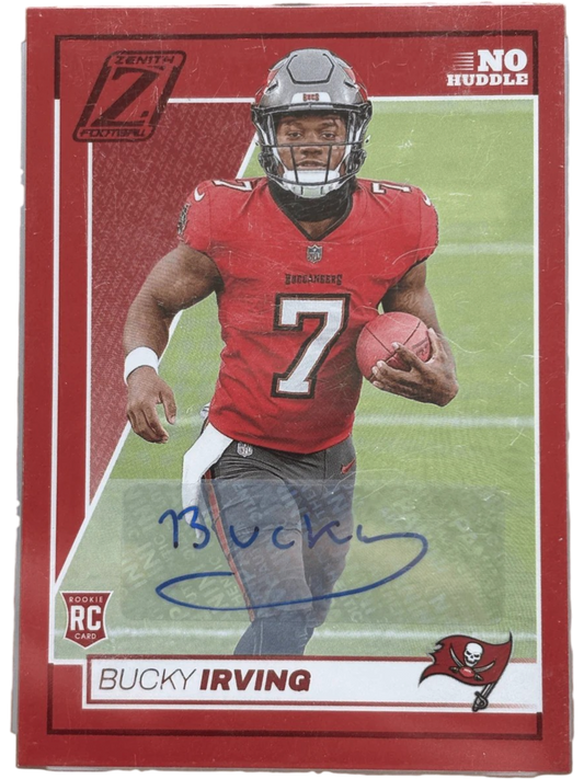 Panini 2024 Zenith Bucky Irving #116 No Huddle Autographed RC — normalized