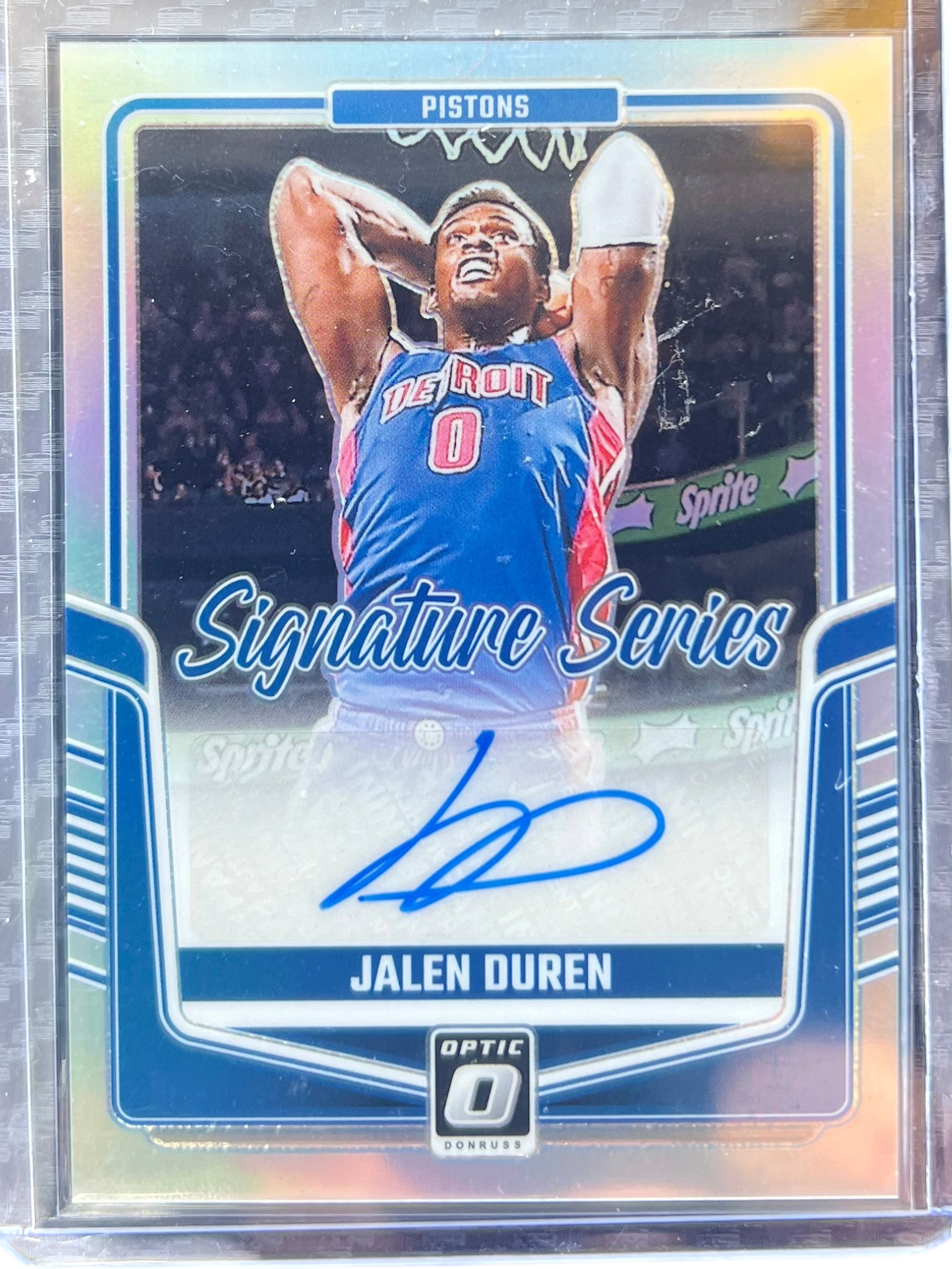 2024-25 Donruss Optic Jalen Duren Holo Signature Series #SS-DUR — normalized