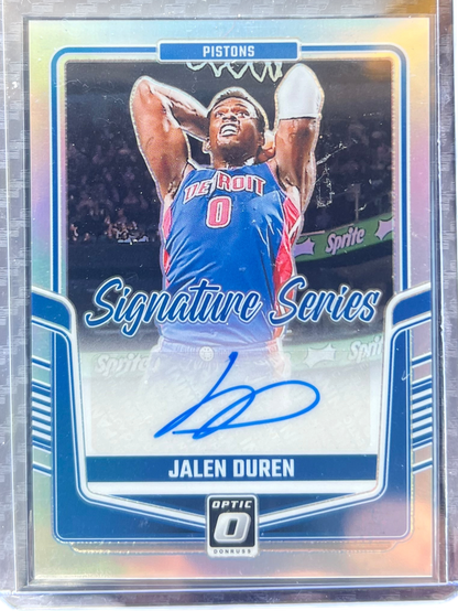 2024-25 Donruss Optic Jalen Duren Holo Signature Series #SS-DUR — normalized