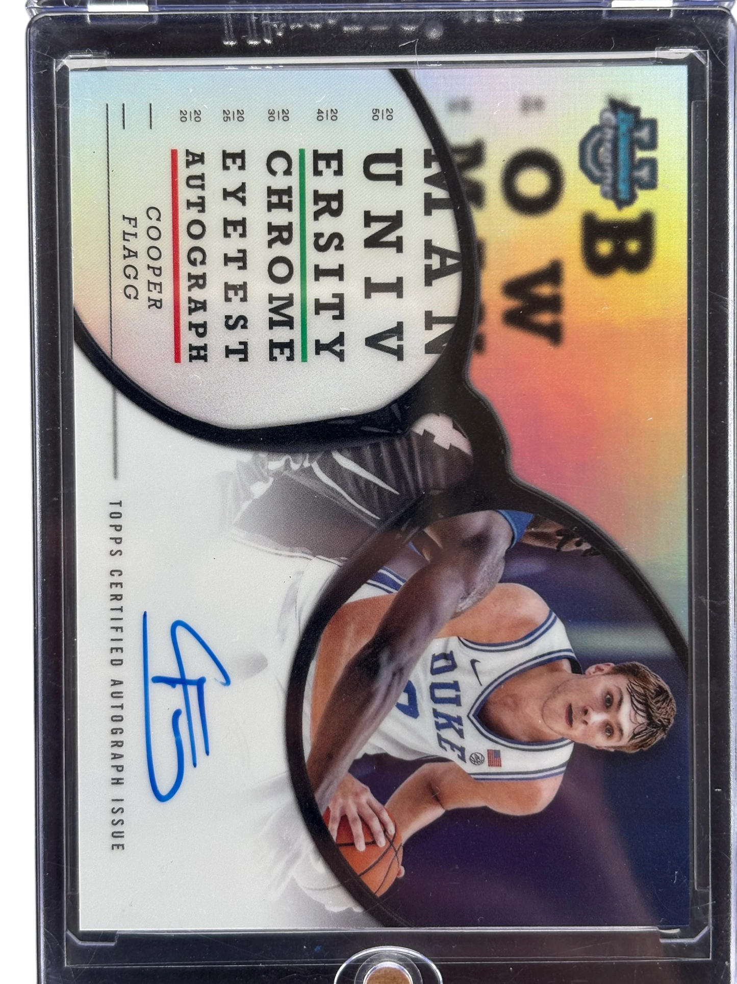 2024 Bowman Topps Chrome Cooper Flagg Eyetest Autograph