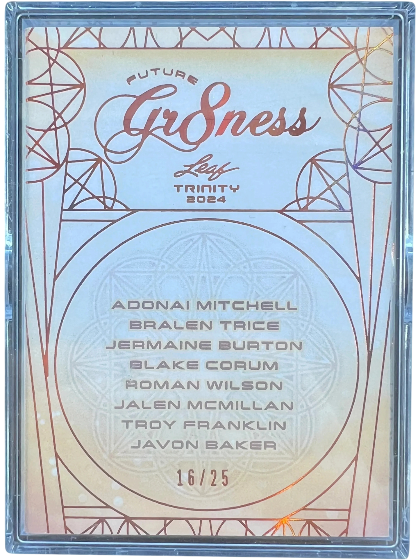 Leaf 2024 Trinity Future Gr8ness- 8 Rookie Players Autographs — normalized