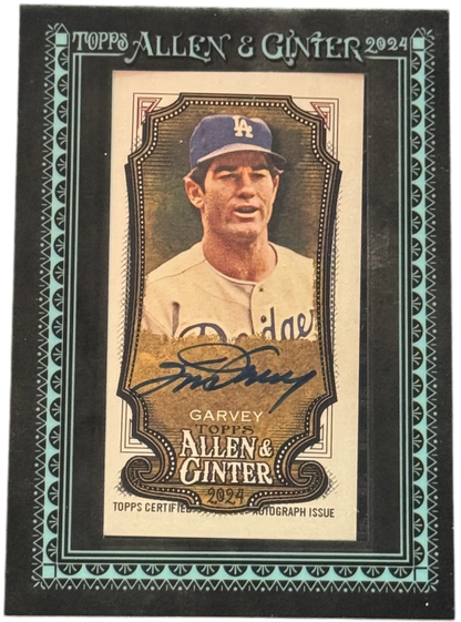 2024 Topps Allen & Ginter Steve Garvey Mini Auto Black Frame /25 #MA-SG (Blue Ink) — normalized