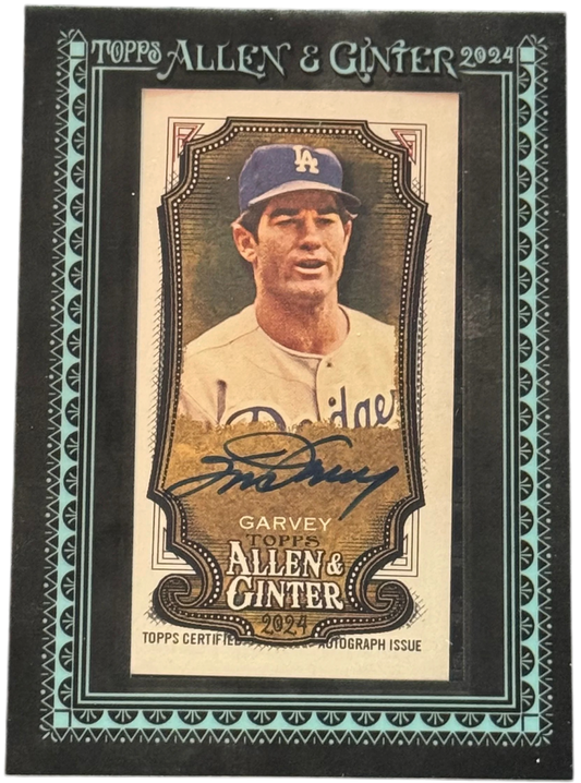 2024 Topps Allen & Ginter Steve Garvey Mini Auto Black Frame /25 #MA-SG (Blue Ink) — normalized