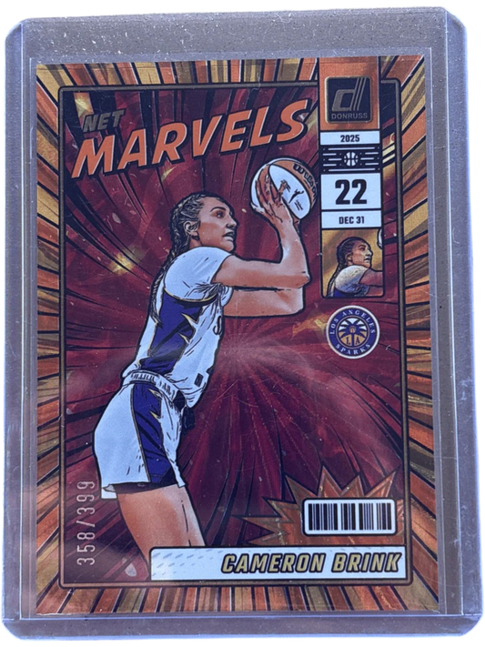 Panini 2025 Donruss Net Marvels Orange Laser /399 Cameron Brink #22 — normalized
