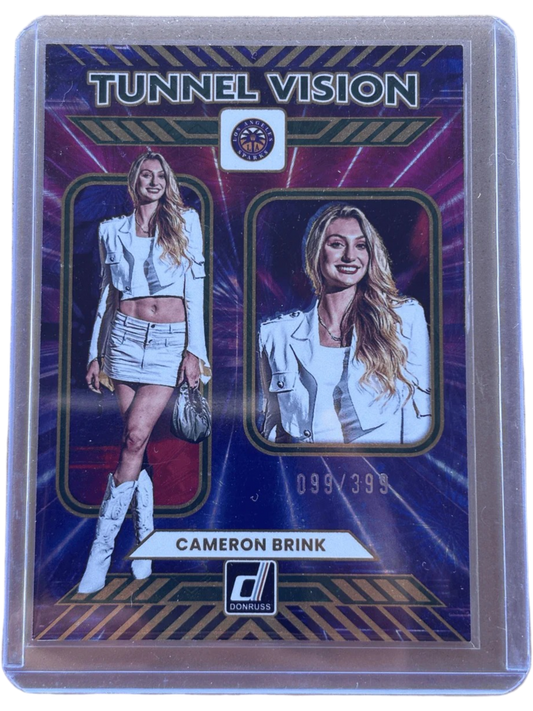 Panini 2025 Donruss Tunnel Vision Orange Laser /399 Cameron Brink #8 — normalized