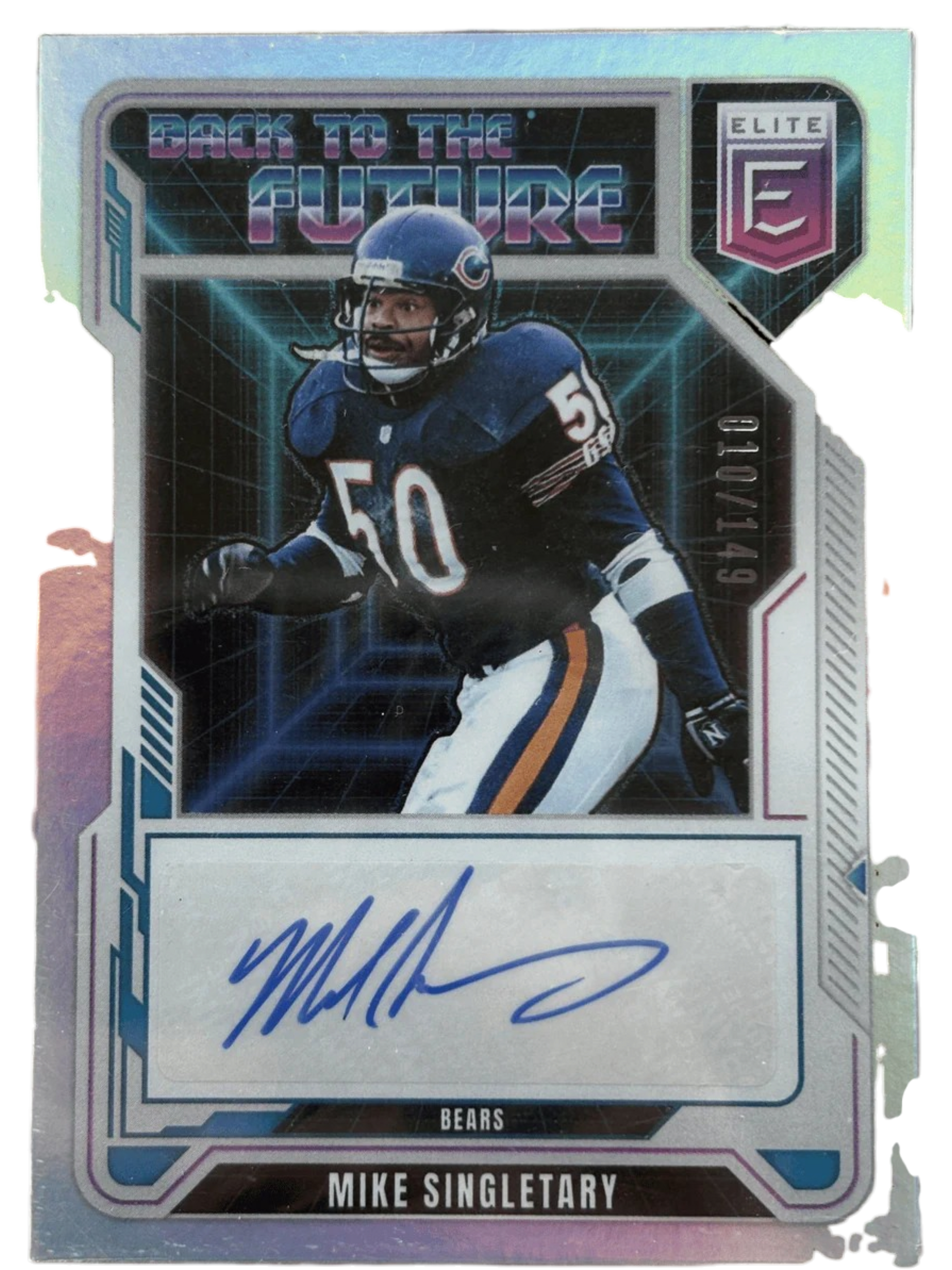 Panini 2025 Donruss Elite Back To The Future Mike Singletary Auto /149 #BFS-MSY — normalized