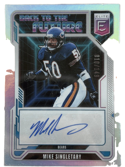Panini 2025 Donruss Elite Back To The Future Mike Singletary Auto /149 #BFS-MSY — normalized