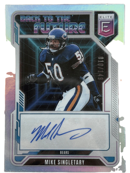 Panini 2025 Donruss Elite Back To The Future Mike Singletary Auto /149 #BFS-MSY — normalized