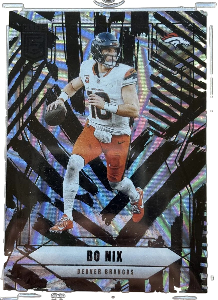 Panini 2025 DonRuss Elite Bo Nix #43 Razzle Dazzle SSP — normalized