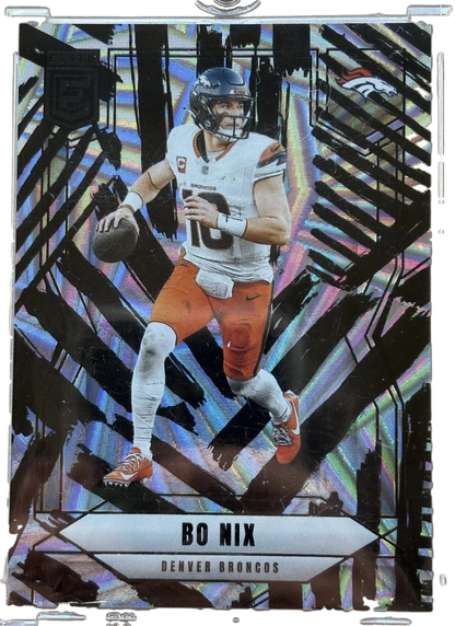 Panini 2025 DonRuss Elite Bo Nix #43 Razzle Dazzle SSP — normalized