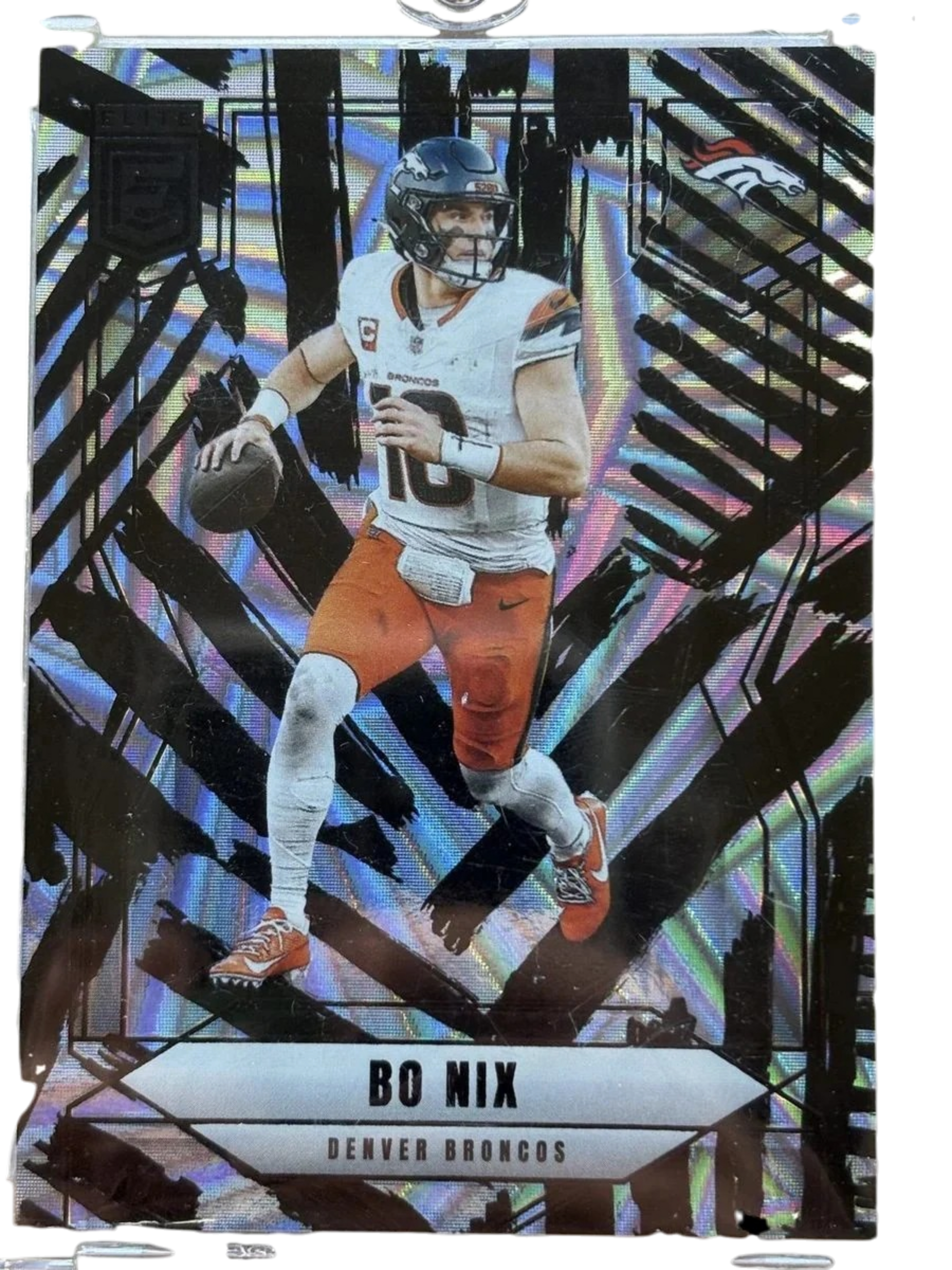 Panini 2025 DonRuss Elite Bo Nix #43 Razzle Dazzle SSP — normalized